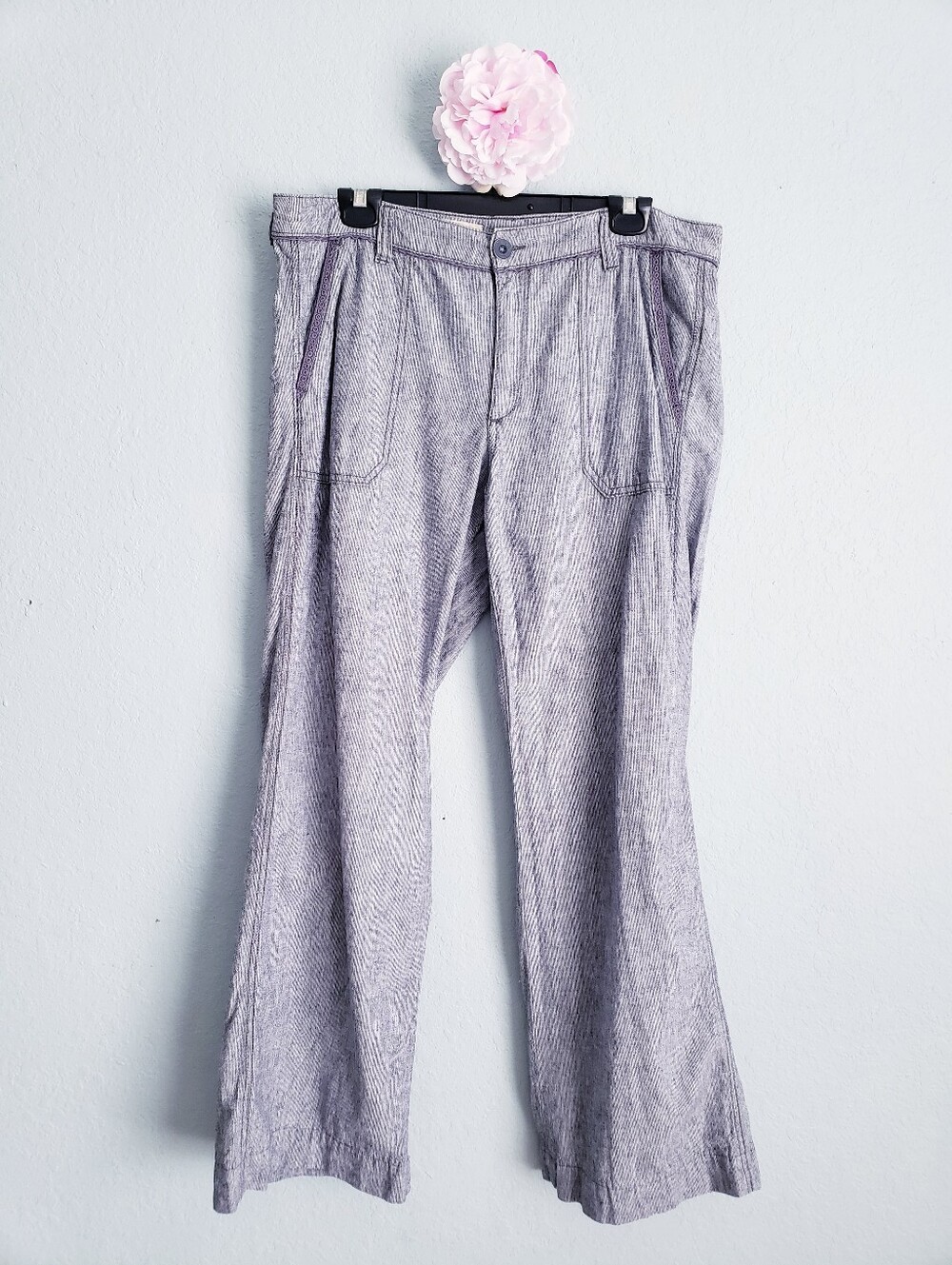 Anthropologie Pilcro & Letterpress Linen Wide Leg Pants